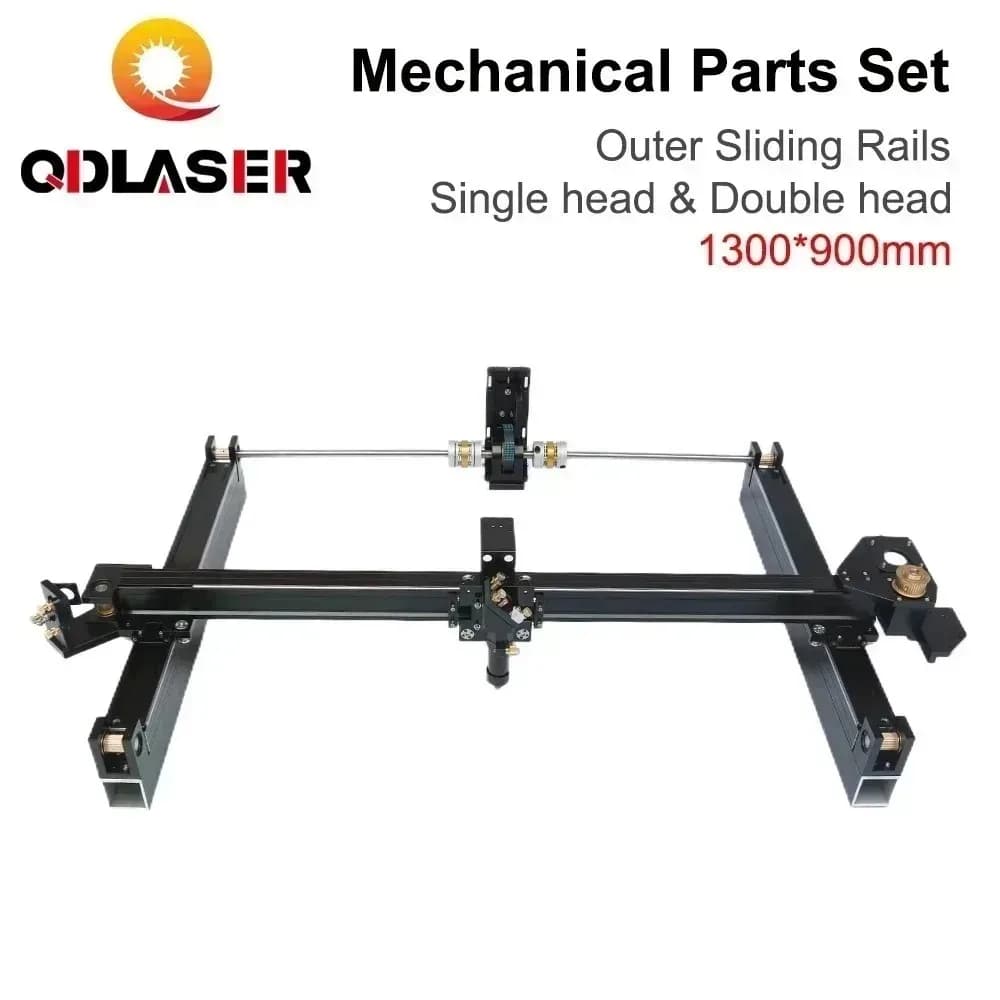 QDLASER Kit di diapositive esterne laser meccanico 1300mm * 900mm Laser CO2 fai da te 1390 per macchina da taglio per incisione laser CO2