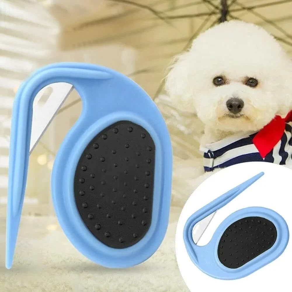 Depilazione per cani e gatti Pettine per trimmer di bellezza Pettine per nodi per animali domestici Spazzola per pulizia peli di gatti Strumento per annodare la toelettatura di cani e gatti