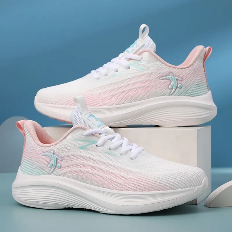 Scarpe 2025 donna che corrono primavera autunno moda scarpe bianche in mesh traspirante sneakers casual stringate Zapatos De Mujer