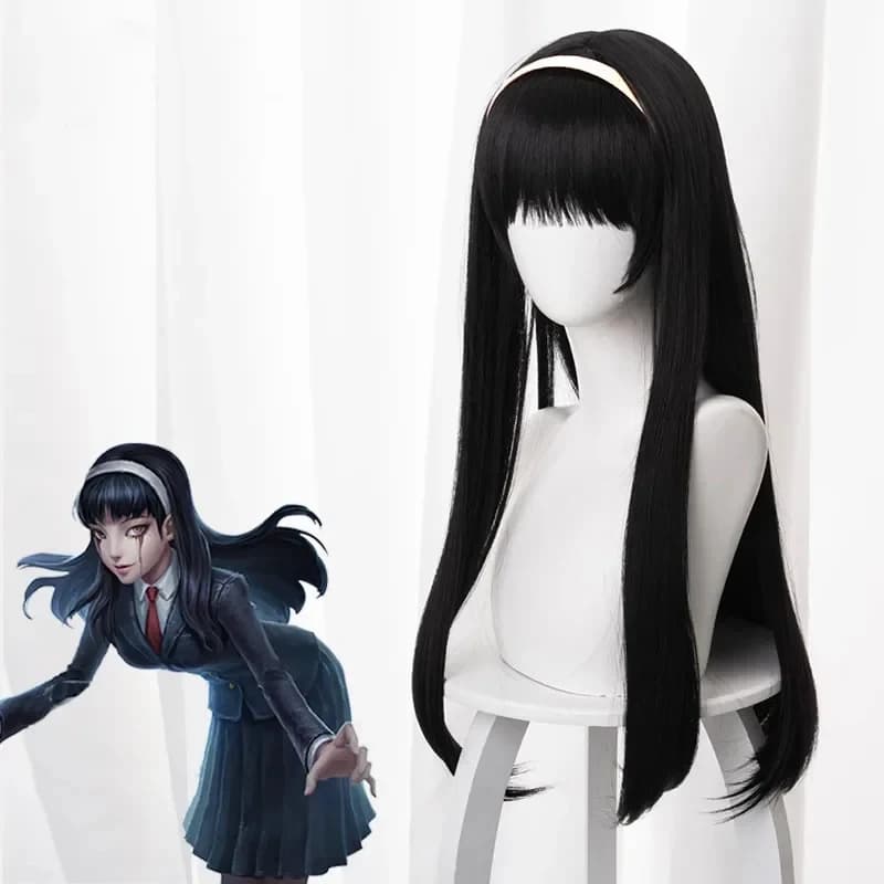 2026 Kawakami Tomie Cosplay Identity V Cosplay Yidhra Long Straight Black Wig Cosplay Anime Cosplay Heat Resistant Synthet JIHFC