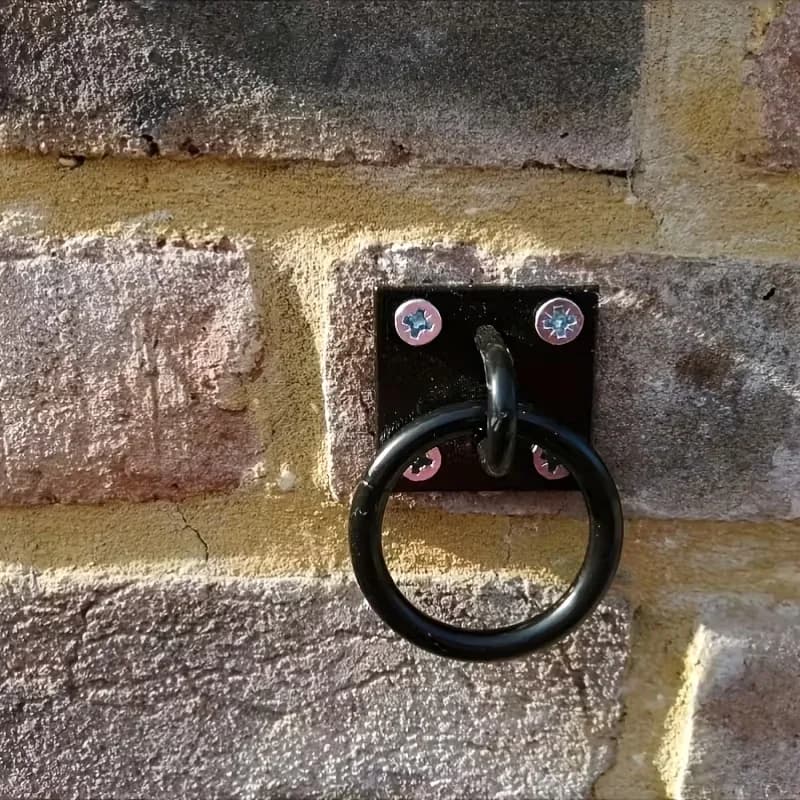 2pcs Square Door Hook For Horse Tack Storage For Securing Horse Ropes Trucks Boat Yoga Swings Hammocks Square Fixing Anchor Ring