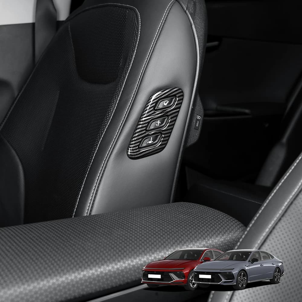 For Hyundai Sonata 2025 2026 ABS Seat Adjustment Button Side Control Panel Cover Trim Car Accessories LHD