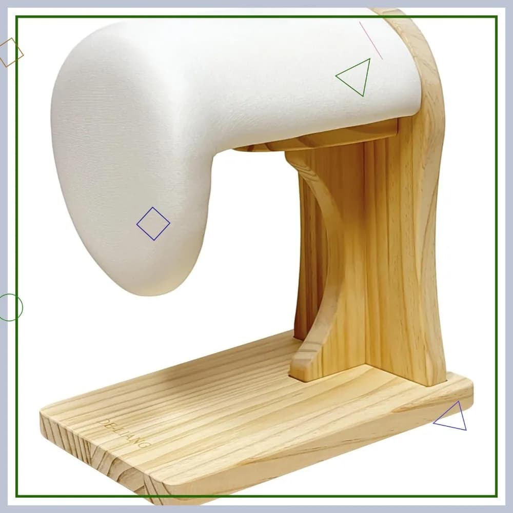 Asse da Stiro per Spalle da Sarto, con Imbottitura per il Petto e Rivestimento in Cotone, Base Robusta in Legno di Pino, Tappetino da Stiro per Uso Domestico