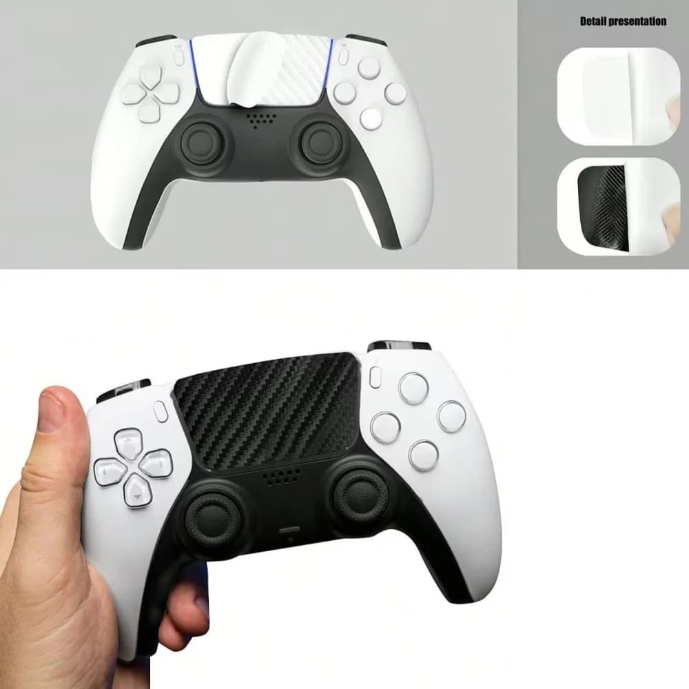 Adesivi per Controller PS5, Protezione Touchpad Multitextura a Colore Solido per Playstation 5 (2 pezzi)