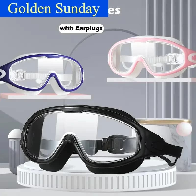 Swimwear for Men and Women Adult Swimwear with large frame, waterproof and anti-fog, high definition, with electroplating