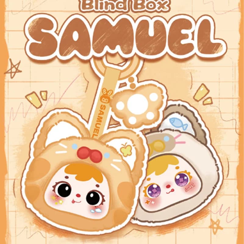 Samuel Kitten Zampa Ciondolo Vinile Peluche Cieco Scatola Borsa carina Ciondolo Portachiavi Decorazione Giocattolo alla moda Scatola misteriosa Ragazza Regalo a sorpresa