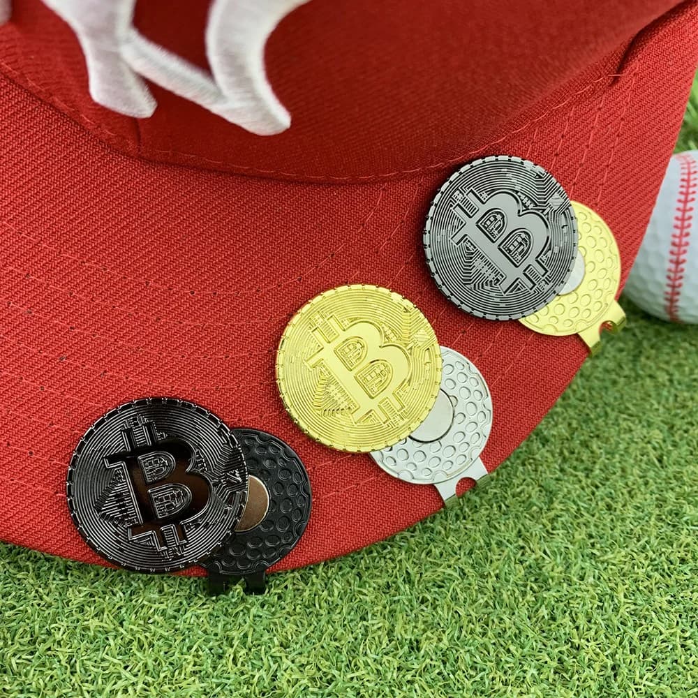In Stock Metal Magnetic Golf Hat Clip with Golf Ball Marker Golf Accessory Portable Mark Tool Souvenir Gift for Golfers