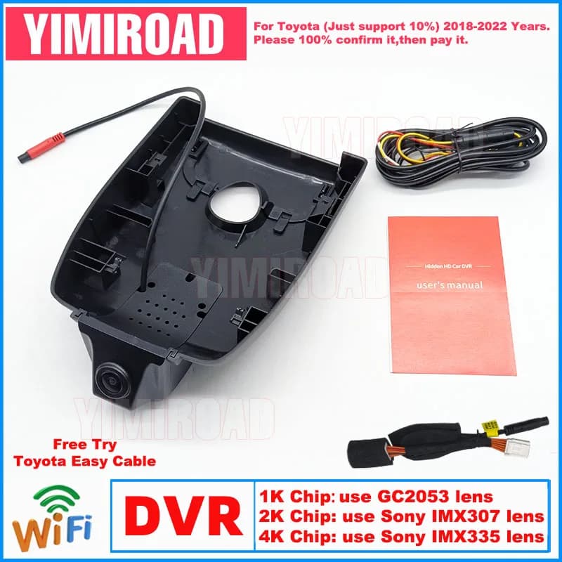New Dashcam for Auto Plug and Play 1K 2K 4K TYT09 for Toyota Corolla E210 Hatchback Levin XLE 2018 2019 2020 2021 2022