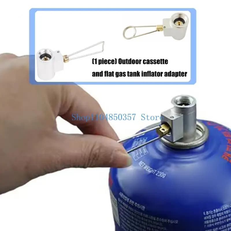 652F Adattatore per fornello universale da campeggio Convertitore per bombola gas in metallo Connettori riempimento rapido