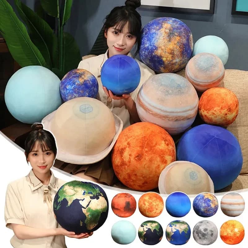 Realistico sistema solare pianeta terra cuscino per ufficio cuscino farcito palla rotonda cuscino per camera da letto cuscino per divano per auto decorazioni per la casa