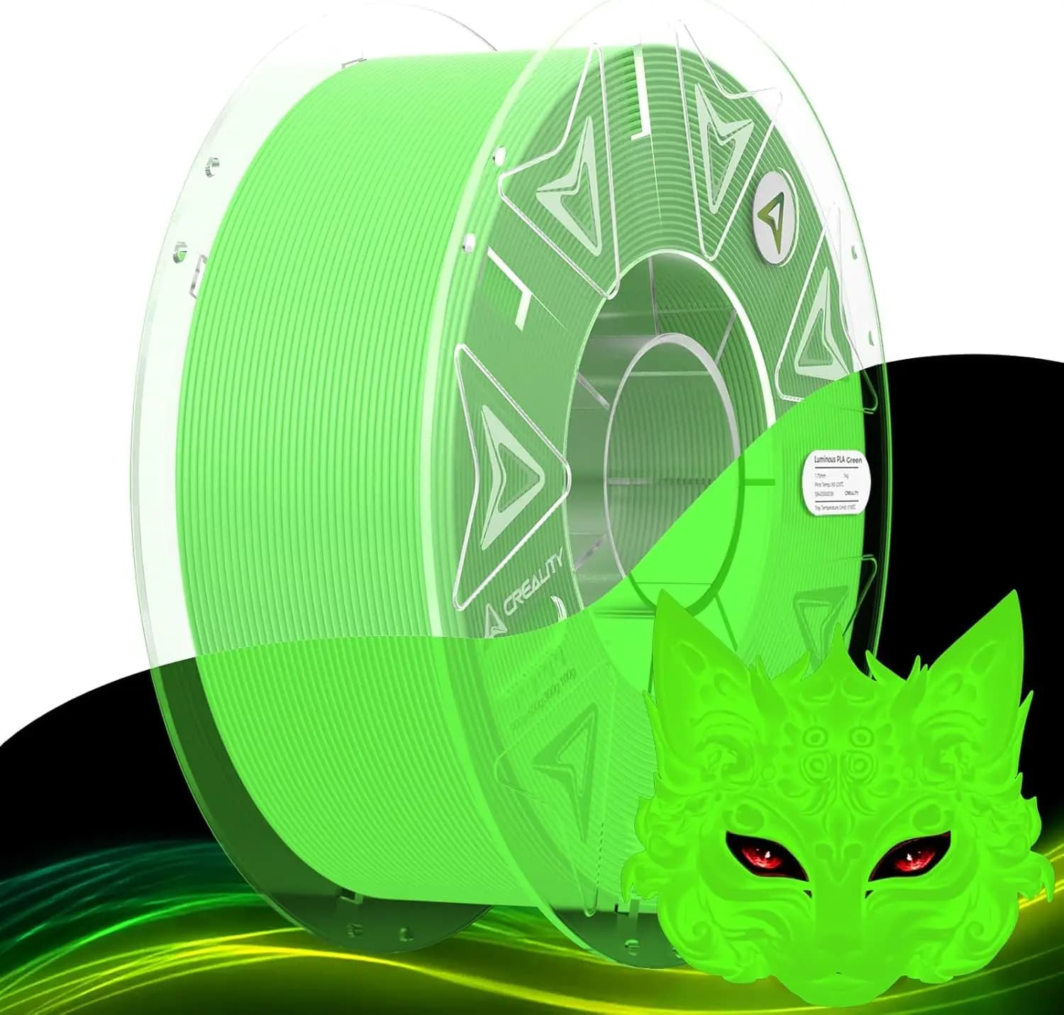 Creality Hyper PLA official thread for 3D printers, luminescent filament, 1.75 mm bright PLA, ideal with UV lamps, Hyper RFID