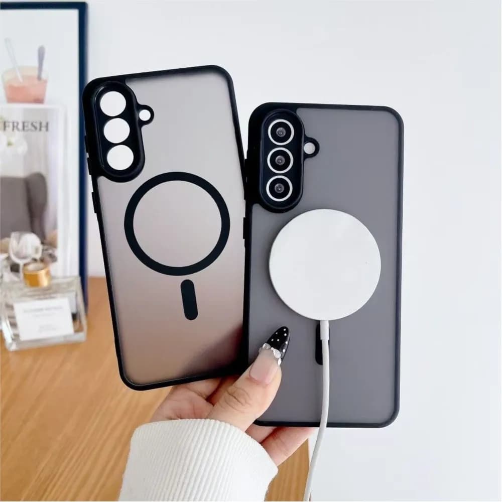Anti-shock Translucent Magnetic Case for Samsung Galaxy A16 A26 A36 A56 A17 A37 A57 with Wireless Charging
