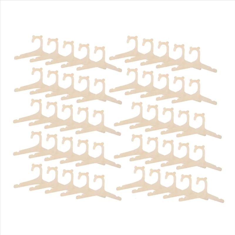 AEE4-50 pieces wooden baby hangers baby hangers baby hangers with baby pockets shirt coat pants clothes