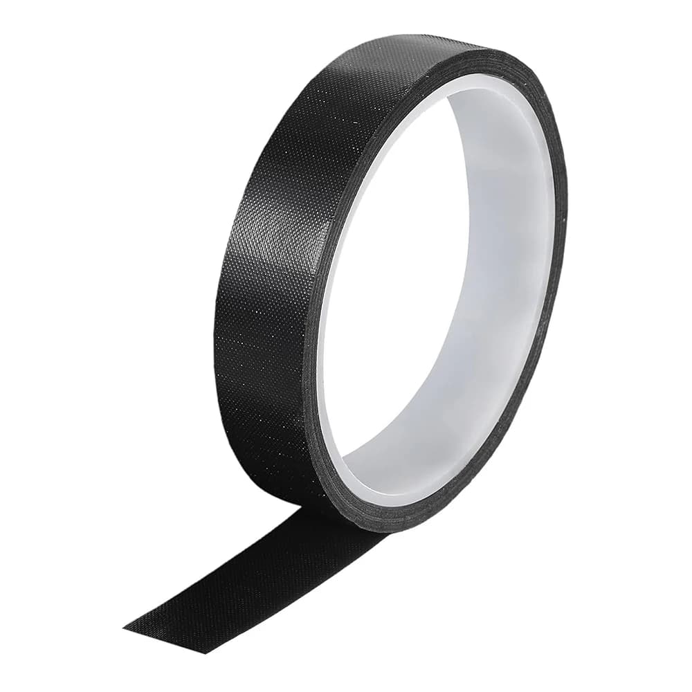 Nastro ad alta temperatura Nastro in tessuto rivestito in PTFE Nastro resistente al calore per sigillatrici sottovuoto Nastro adesivo 10 m/33 piedi Nero 0,13 mm di spessore