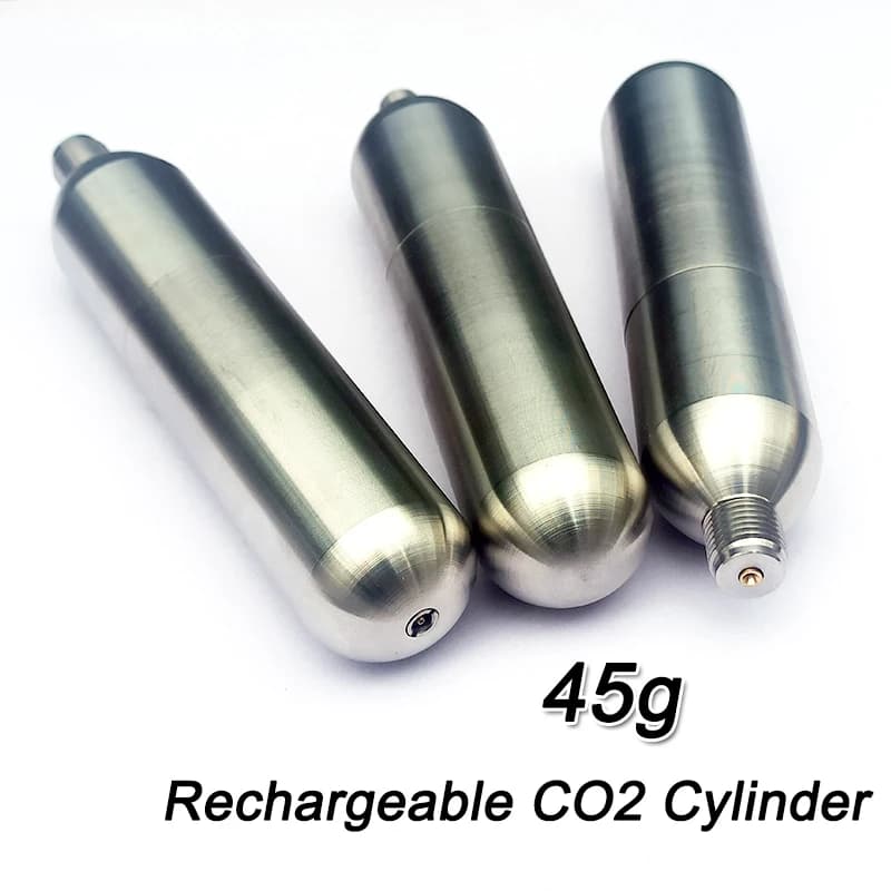 Cartuccia di Co2 del cilindro ricaricabile per la capsula di Co2 della piscina 45g giubbotto di salvataggio gonfiabile del Kayak del giubbotto di salvataggio di ricarica multiplo