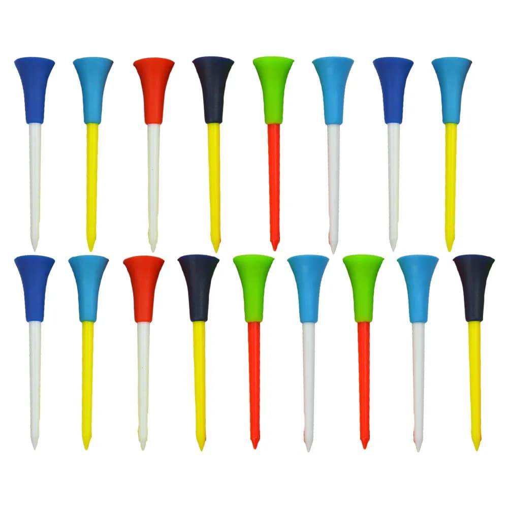 15Pcs Golf Tees Plastic Strong Holders Long-Lasting Golf Ball Stands Training Accessories Golfing Supplies Golfs Tees