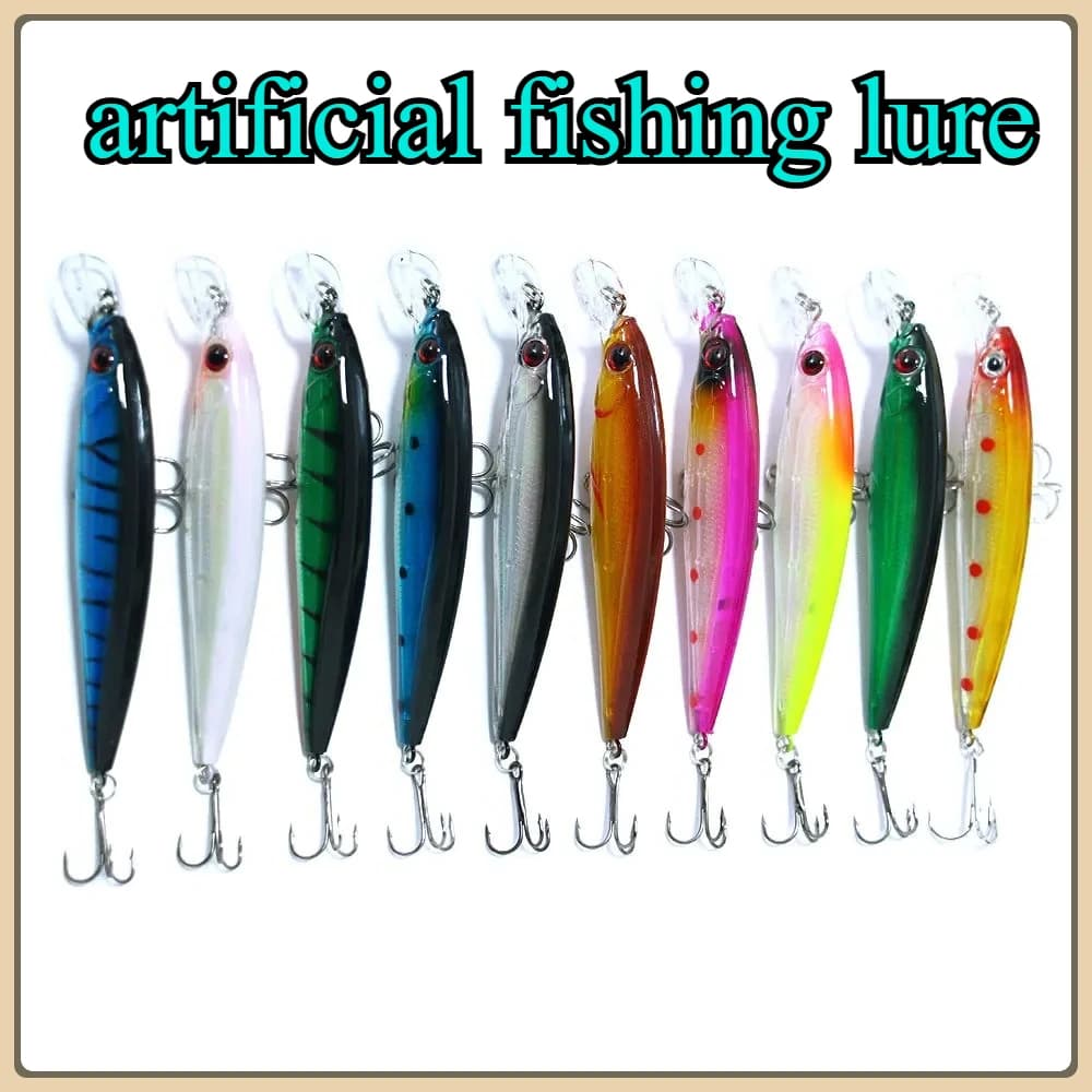 Fishing 3/5/8 Pcs Of Random Fishing Lure Size 11CM/13.5G Artificial Bait Set Swimming Bait Minnow Crank Wobble Bait Crankbait
