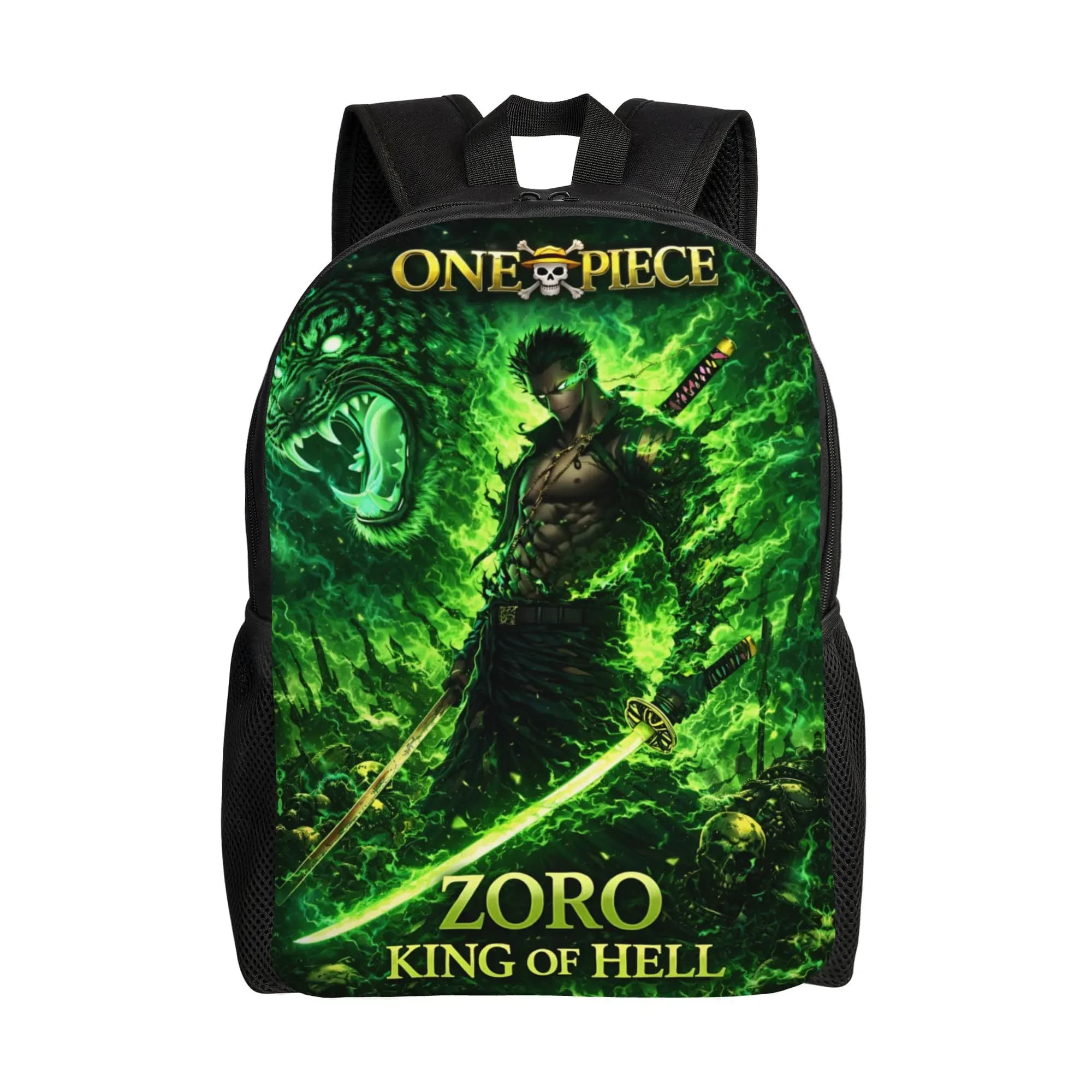 Custom Zoro O-One P-Piece Travel Backpack Women Men School Computer Bookbag Anime Comic College Student Daypack Bags