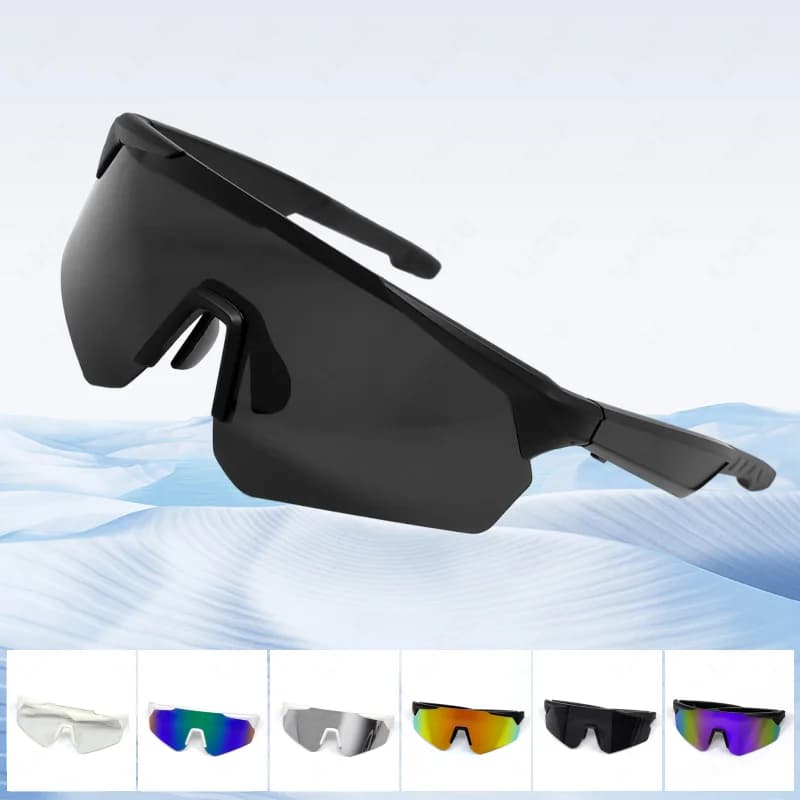 LIGE New Smart Cycling Glasses Man Bluetooth Calling Smart Sunglasses Outdoor Sport Music AI Voice Assistant Smart Glasses Women