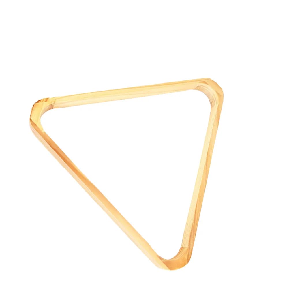 Premium Wooden Triangle Billiard Tripod Rack for Snooker Pool Balls Storage Sturdy Reinforced Rounded Edge Scratch Free