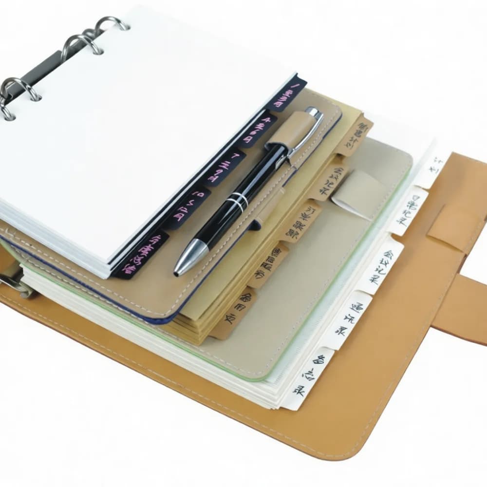 Loose Leaf Index Tabbed Dividers A4 A5 A6 B5 Notebook Paper Refills Colorful Planner Page Separator Stationery Office Supplies