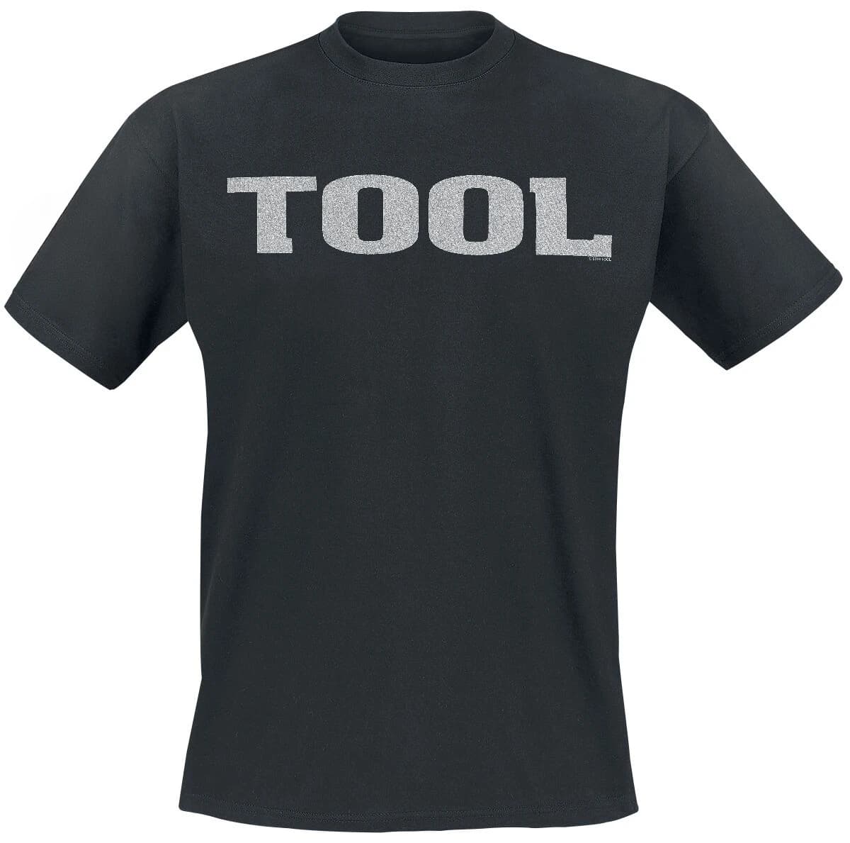 Metallic Silver Logo Tool Band T-Shirt Cotton Graphic Tee Men Women Summer Streetwear