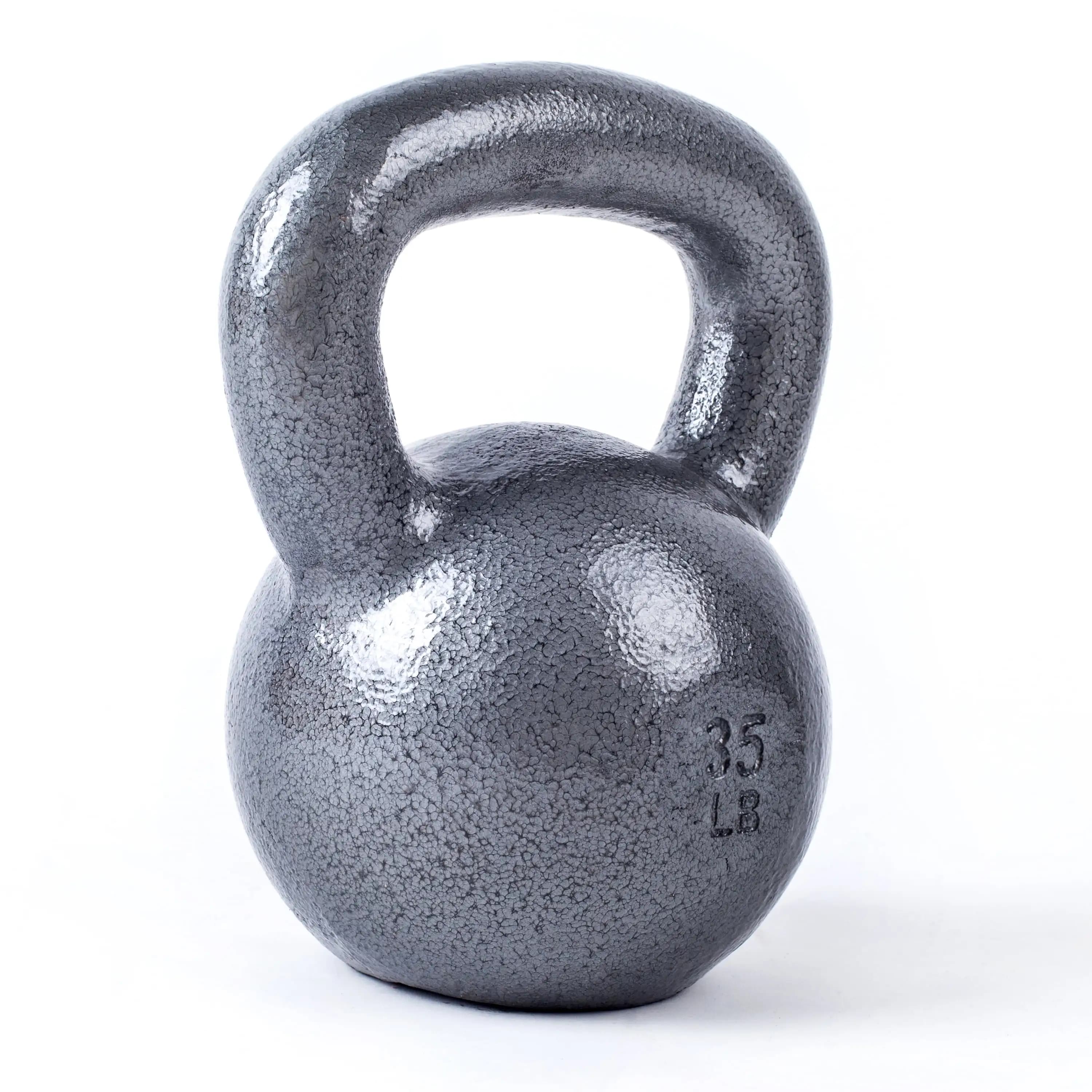 Cast Iron Kettlebell Single Unit Weighing 35 Pounds