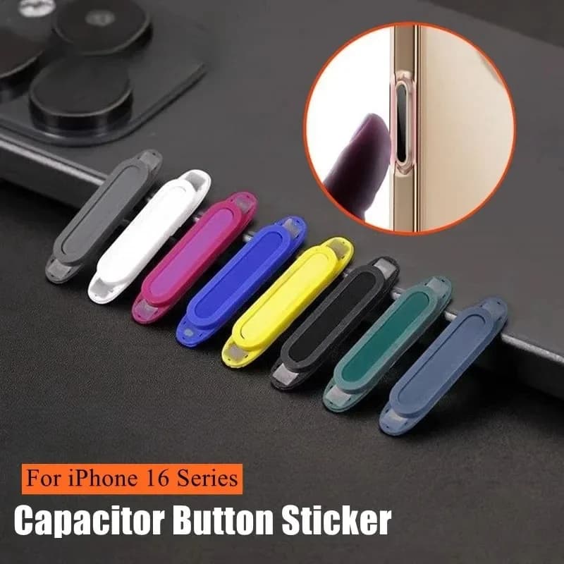 Per iPhone 16 17 Pro Max Custodia morbida in silicone con pulsante di acquisizione di controllo della fotocamera 1 pezzi Adesivi Accessori per telefoni per iPhone 16 Plus