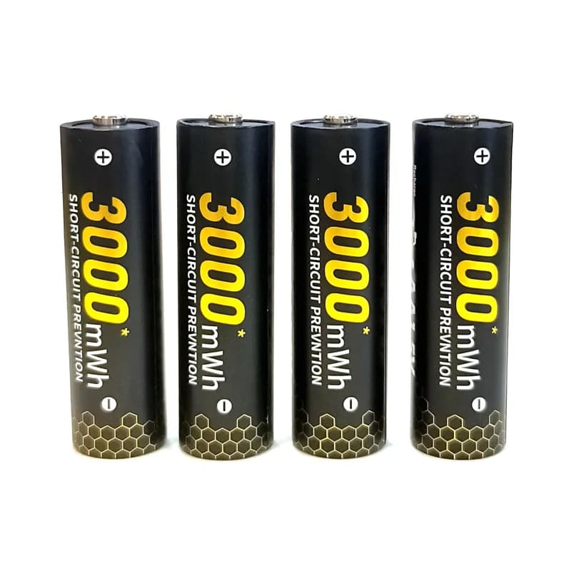 Nuovissima batteria al litio ricaricabile da 1,5 V AA 3000 mWh, adatta per fotocamere da caccia, mouse con telecomando, micro serratura intelligente