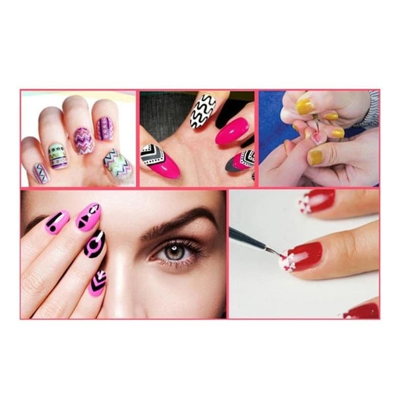 3PCS Art Liner Brushes Gel Painting Acrylic Design Nylon Brush Painting Drawing Pen for Nail Art Lovers best sale