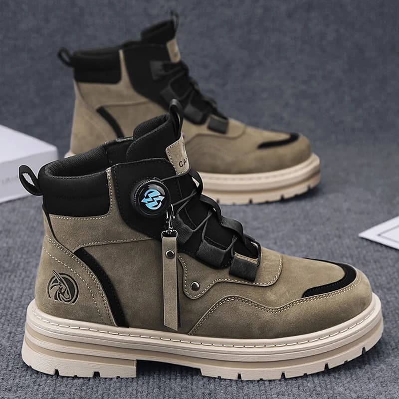 Stivali da uomo Scarpe invernali casual da lavoro Cowboy Combattimento Tattico Moto Chelsea Caviglia in pelle Designer da esterno Escursionismo di lusso