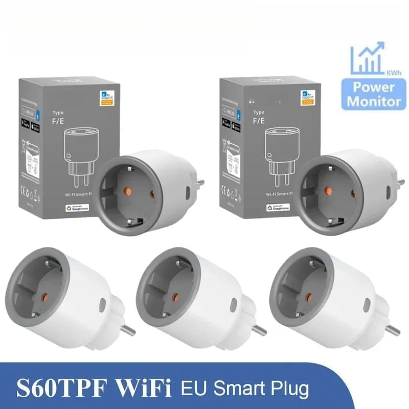S60 EU WiFi Smart Plug Socket Remote Control Timer Voice Control Smart Scene Energy Monitoring