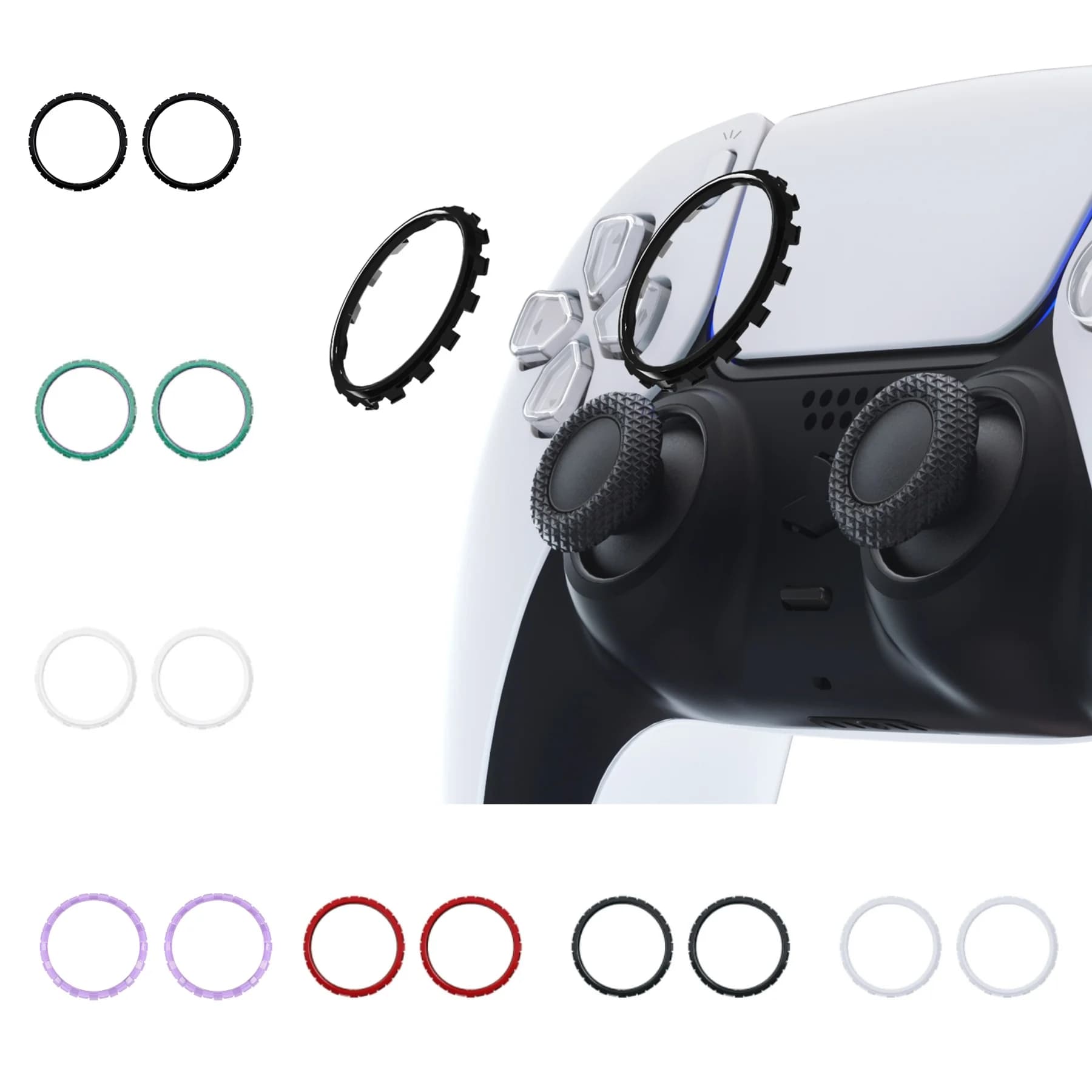 eXtremeRate Accessori di ricambio Anelli di accento per controller PS5 - Controller NON incluso