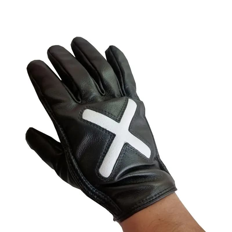 Guanti da moto Primo strato di pelle bovina piena traforata Estate Retro Equitazione Touch Screen Impermeabile Inverno Addensato
