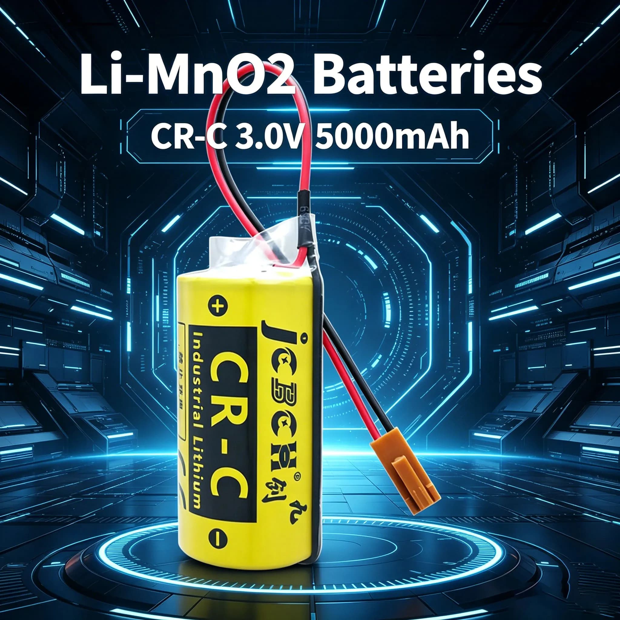 CR-C 3.0V Li-MnO2 Batteries CNC System Machining Center Programming Controller Servo Driver Smoke Detector