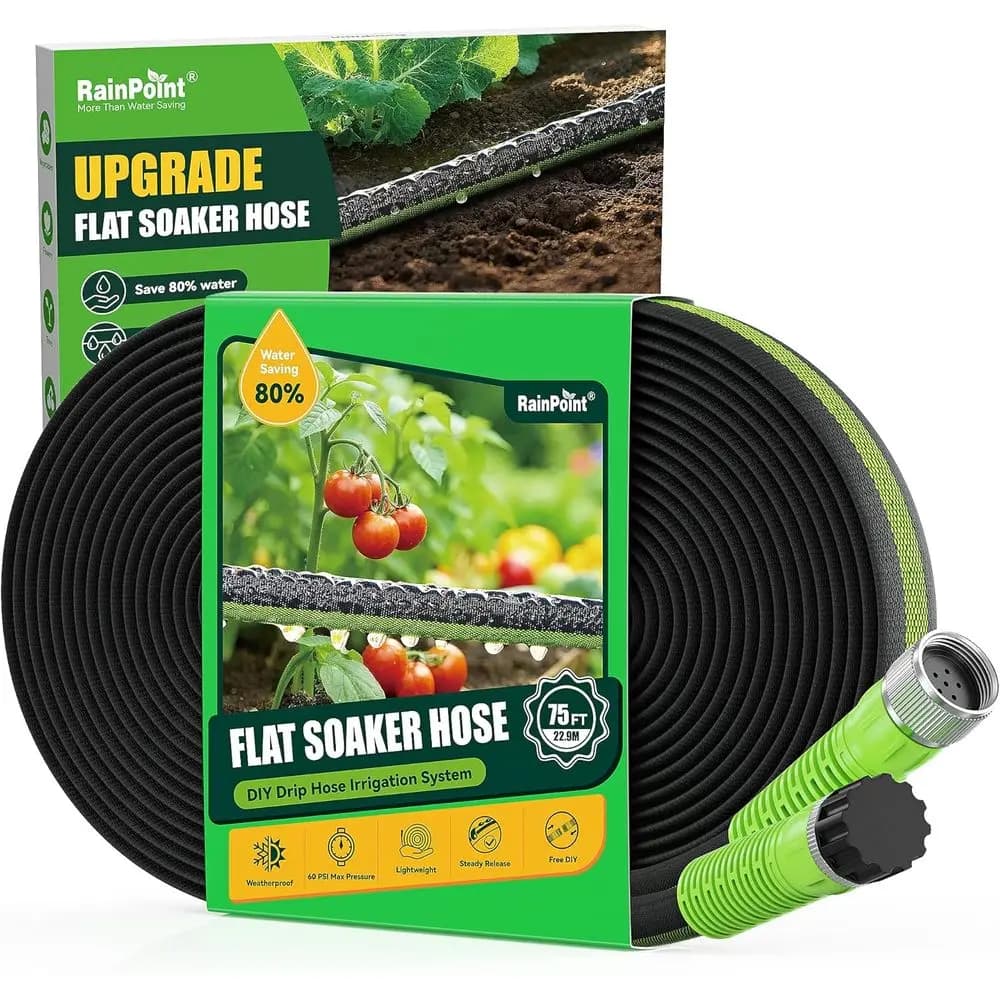 Tubo per Irrigazione a Goccia da 22,8 Metri con Risparmio Idrico del 80% e Costruzione Flessibile a Doppio Strato per Giardini