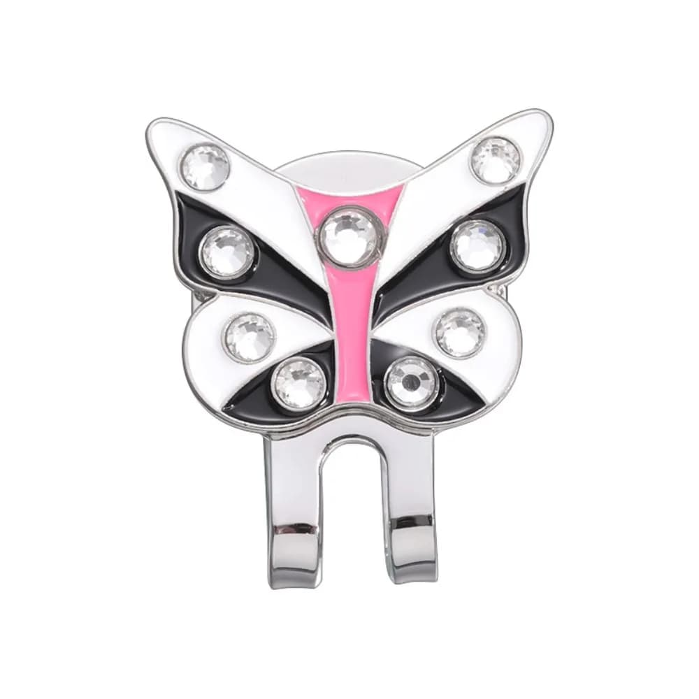 Butterfly Shape Golf Ball Marker Magnetic Alloy Metal Golf Cap Clip Decorative Brim Clip Golf Hat Marker Women Girls