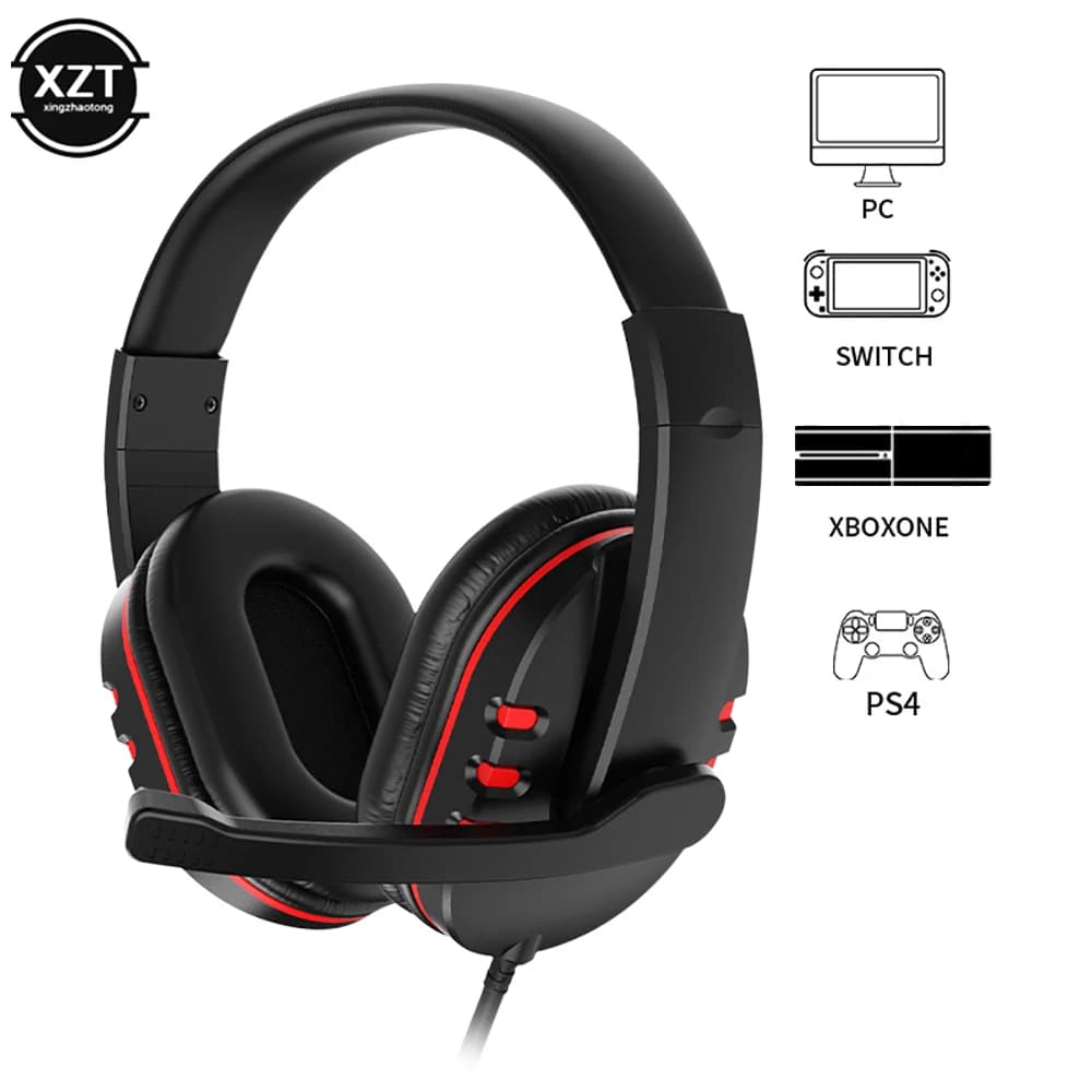 Wired Gaming Headphones Play Headphones with Microphone for PC Laptop PS4 XBOX ONE Play Station 4 Gaming Headphones