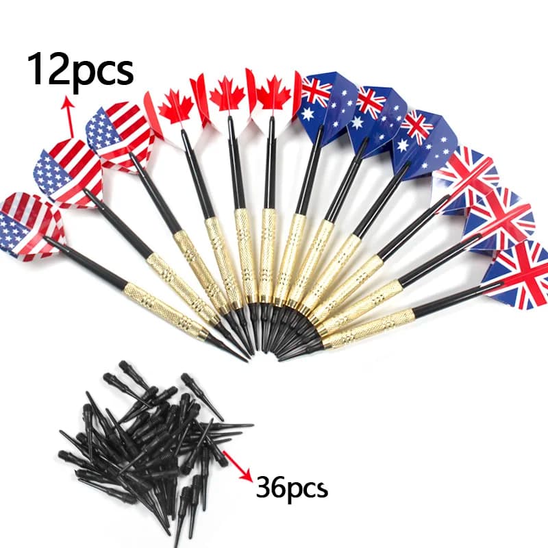12 Pz/set Freccette Professionali 14g Sicurezza Freccette con Punta Morbida Punte di Plastica 175g Bersaglio per Bersaglio per Bersaglio Elettronico