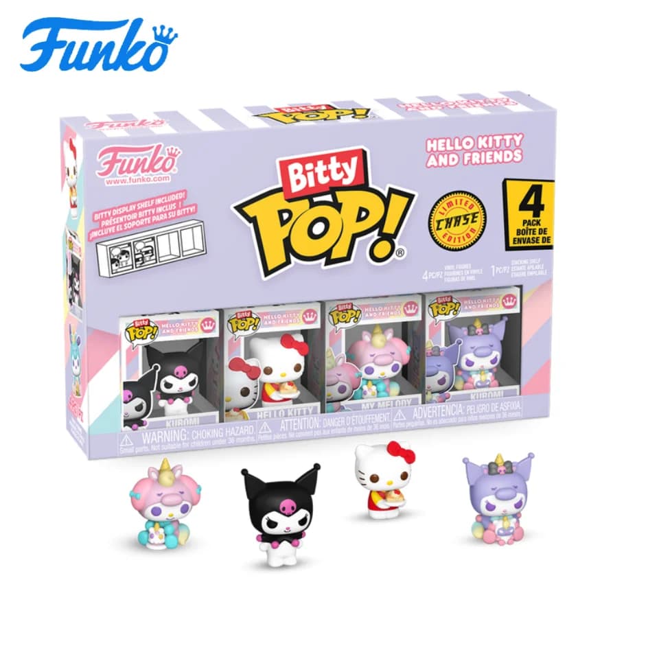 Funko Pop Mini Pop Figures: Sanrio - Set da 4 pezzi - Regalo di Capodanno - Ottimo regalo per amici e familiari per Natale, Capodanno e compleanni, Decorazione a tema pop culture, Regalo di compleanno, Oggetti da collezione a tema fumetti, Merchandise ufficialmente licenziato, Oggetti da collezione premium, Oggetti ricordo a tema fumetti, Regali per geek, Oggetti da collezione