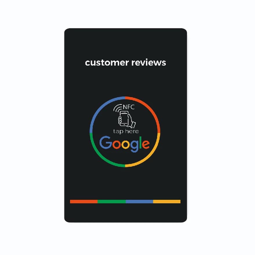 Schede NFC universali Google Review scheda NFC aumenta le tue recensioni materiale in PVC dimensioni della carta Standard