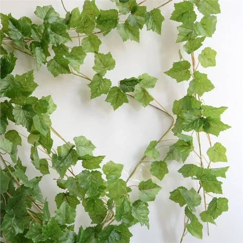 1.8m Begonia artificiale terra melone foglie piante verdi viti festa decorazione simulazione pianta foglia fiore finto vite