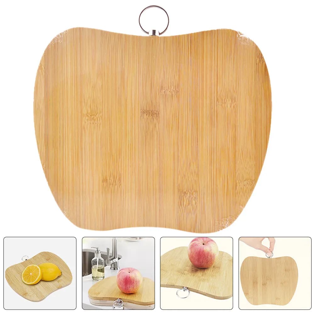 2Pcs Shaped Bamboo Cutting Board Mini Food Cutting Board for Charcuterie Small Cheese Boards Kitchen Tool Reusable Eco