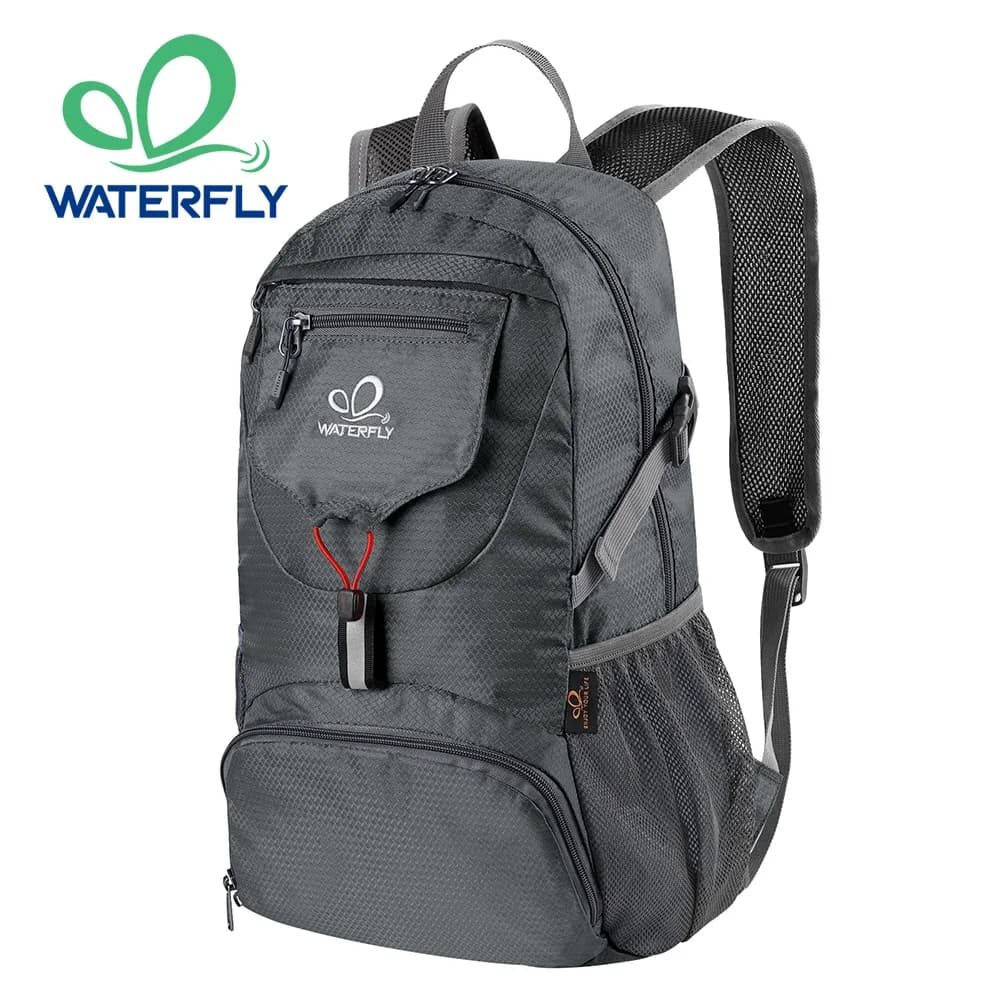 Zaino pieghevole ultraleggero WATERFLY Zaino ripiegabile da 20 litri per uomo donna che viaggia campeggio sport all'aria aperta