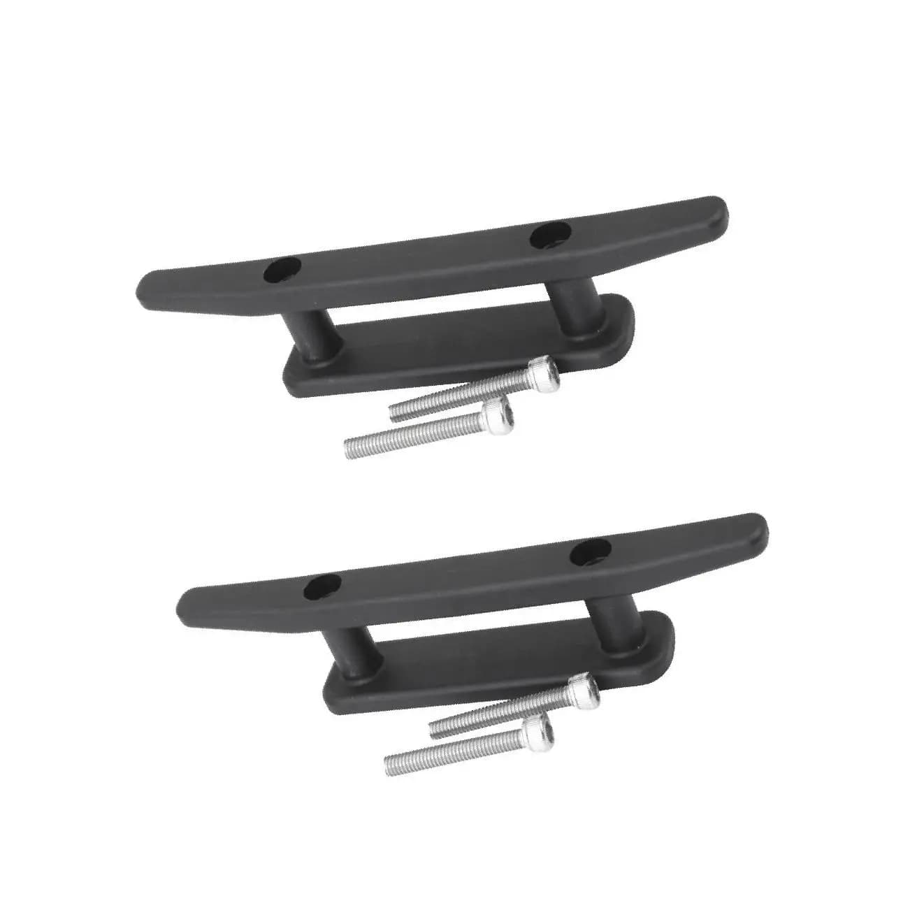 Tacchetta per ancoraggio per barca da kayak in nylon nero da 2 pezzi da 6 pollici