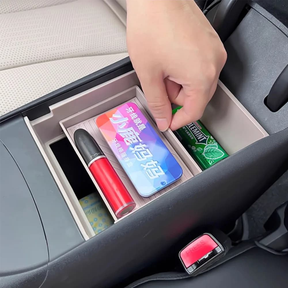 Per BYD Dolphin Smart Driving Edition 2025 scatola bracciolo scatola di immagazzinaggio a doppio strato forniture per la modifica dell'auto scatola di immagazzinaggio scorrevole