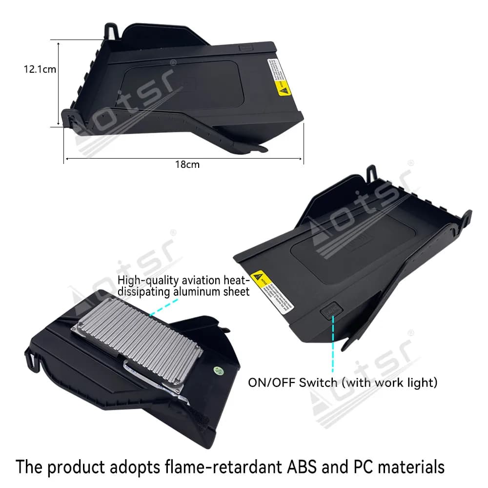 Per Volkswagen Skoda Superb 2018 Accessori per console centrale Caricabatterie wireless Pad Modulo accessori intelligenti per auto