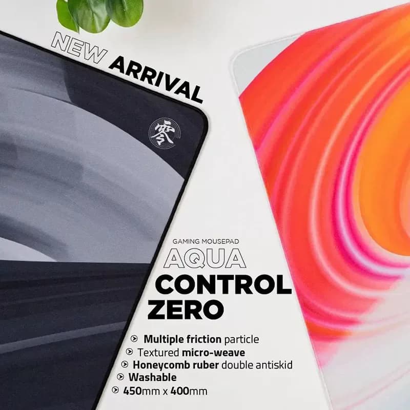 X-Raypad AC0 Aqua Control Zero Control-Focused Gaming Mouse Pad Rough Random Weave Surface 4mm Non-Slip Rubber Base Mouse Mat