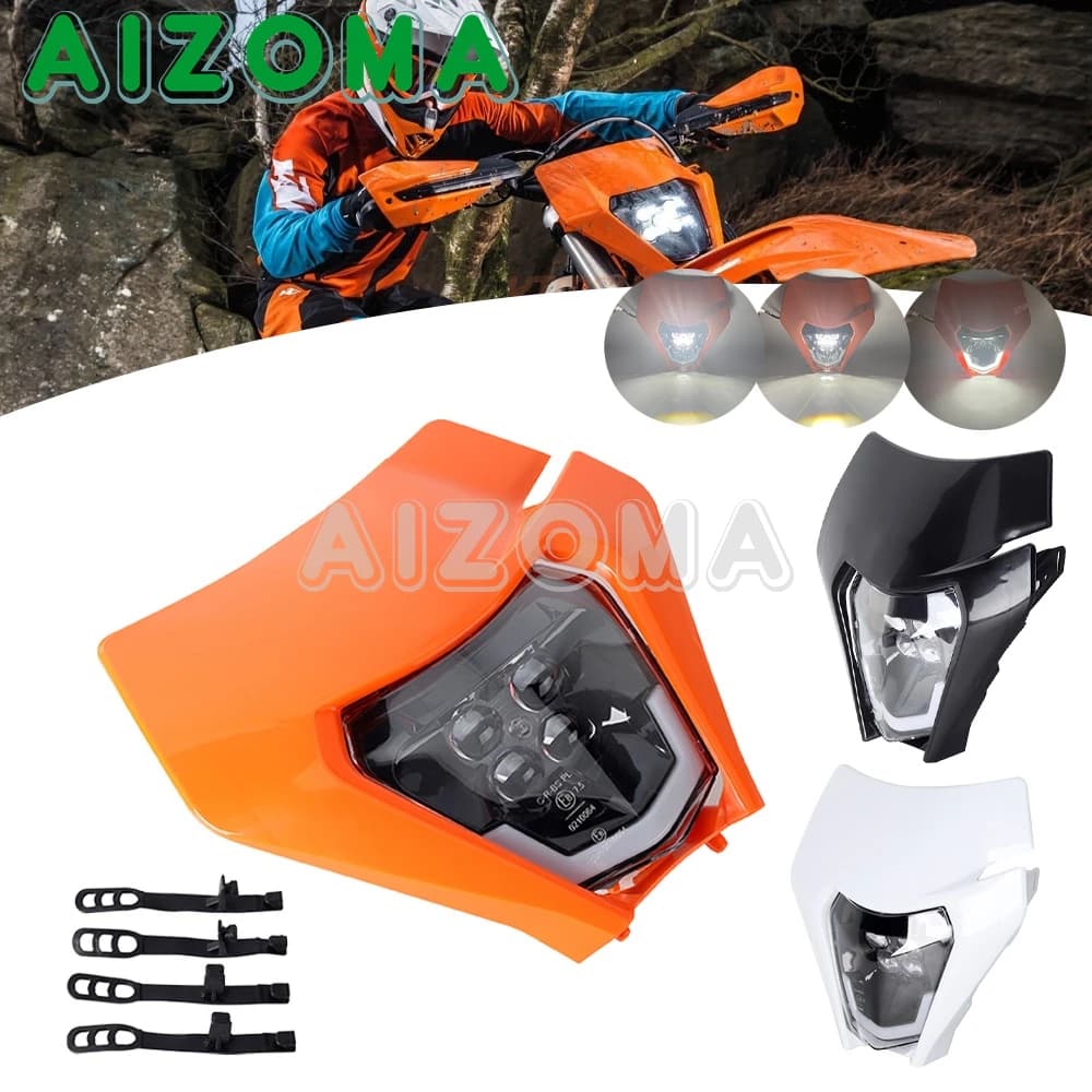 Running Racing Dirt Bike Enduro Motocross Head Light piastra faro moto per SX-F SX EXC XC-W XC-F WR DRZ KLX KX YZ F