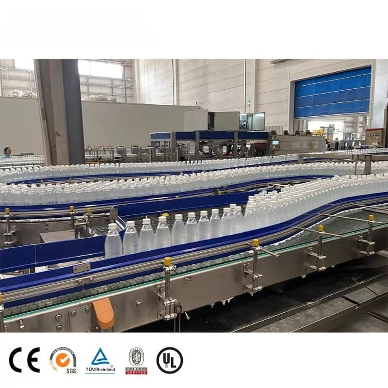 Customized Automatic Liquid Water Washing Filling Capping Machine Bottling Production Line For Pet Bottles